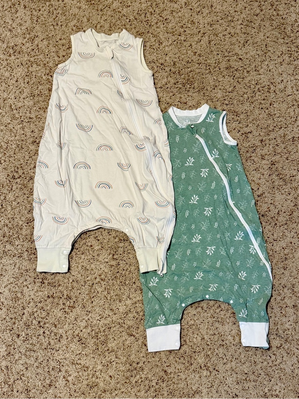 Kids/Toddler 2-Pack Lightweight Sleep Sack with Feet Holes. Size 3-4T. Like-New!